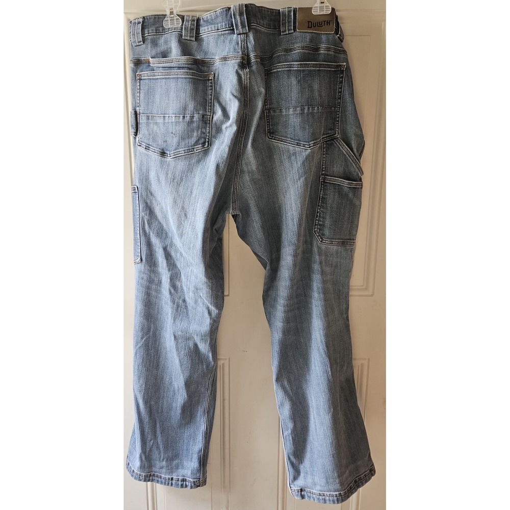 Duluth Trading Ballroom Double Flex Jeans Mens 44x32 Relaxed Fit Blue Denim... - Picture 2 of 10